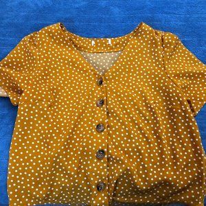 Polka dot blouse